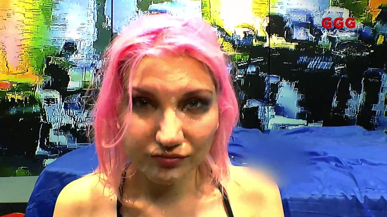 Gang Bang Germany: Ggg John Thompson - Pink Lady Gets Throat Fucked Hard
