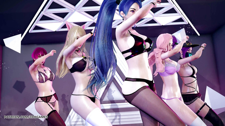 3D-Hentai Games: [MMD] STAYC - RAN2U Ahri Akali Kaisa Evelynn Seraphine - liga de...