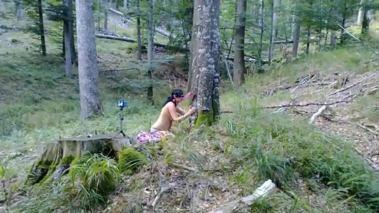 Toilet Mommy: Nackte stiefmutter-bondage, dildo- und natursekttraining