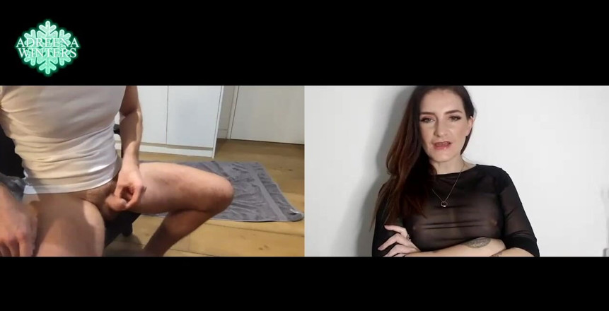 Adreena Winters: ああ、ビデオ通話中にこの男の小さなペニスを露出するのはとても楽しかったです!!