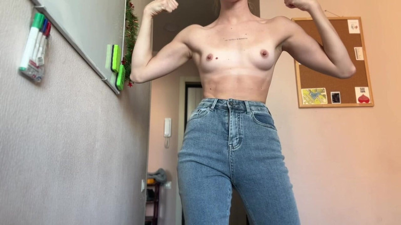 Skinny_lady69: Поклонение мышцам в джинсах
