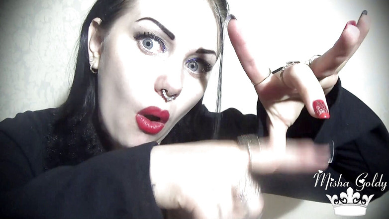 Goddess Misha Goldy: Eu gosto de paus! Não weenies!