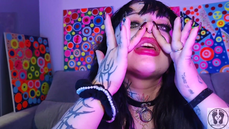 All You Can Fetish: Nos fetysz Deedeelove gotycka piękność dziewczyna