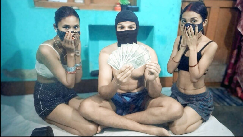 Horrny-Archana: College Friends Threesom Sex XXX Video Hindi, One Boy with...