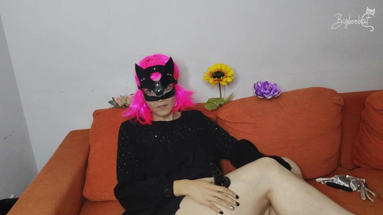 BigBoobCat: La mia migliore fantasia: grandi tette naturali, maschera di figa...
