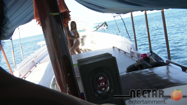 Nectar Entertainment: ¡sandy Cortez Destruido Por Un Enorme Gallo En Lancha Rápida...
