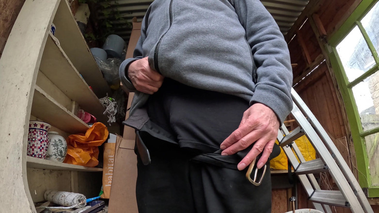 Rockardglans: Outdoor Edging, Big Cock Wanking and Cum Flowing in the...