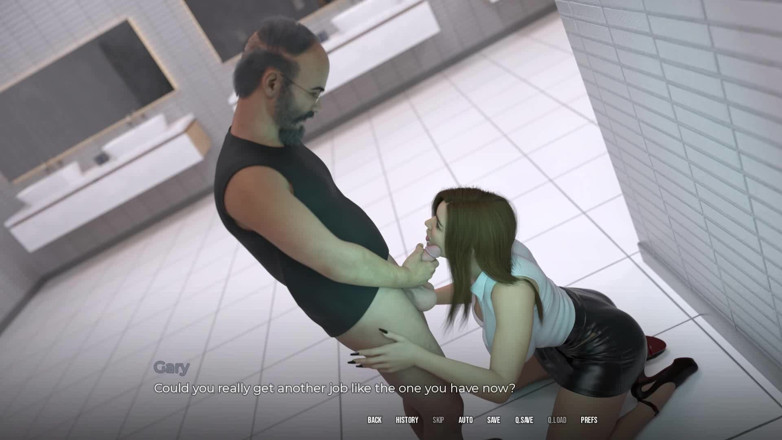 Dirty GamesXxX: Em segurança: esposa está chupando pau no banheiro para salvar...