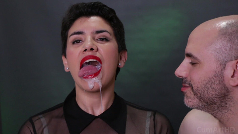 TheArtOfCum: Du sperme chaud dégouline de la bouche