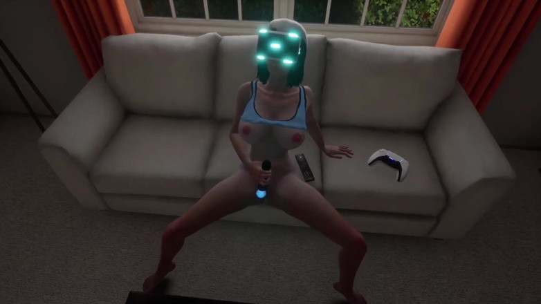 Wraith ward: 女孩在虚拟现实中自慰