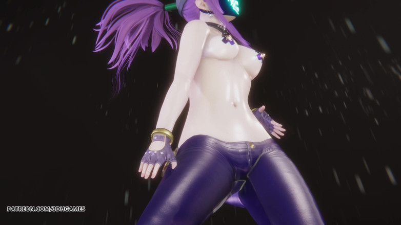 3D-Hentai Games: Mmd Itzy - Swipe Akali Sexy striptýz League of Legends Hentai...