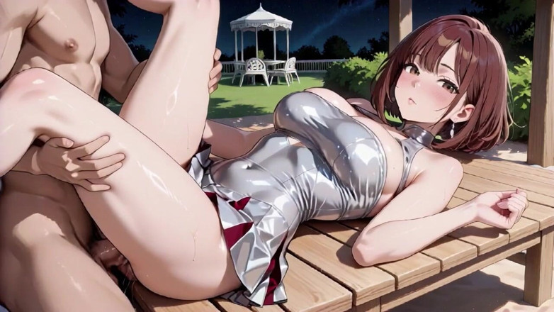 Tay Swift X: Gros seins bruns, bikini argenté, gazebo, creampie, surcharge d’Ahegao, yeux...