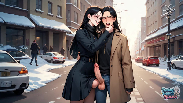 Femboy Hentai Haven: Travestito Brividi sull'anale bliss XXX di City Street!