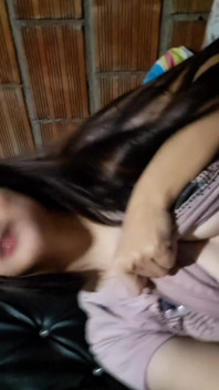 Latina Touches Herself on Video Call