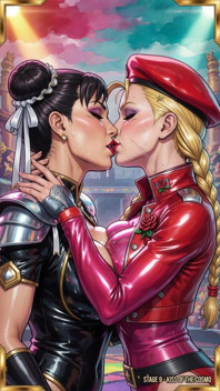 Street Fighter Babes Kissing