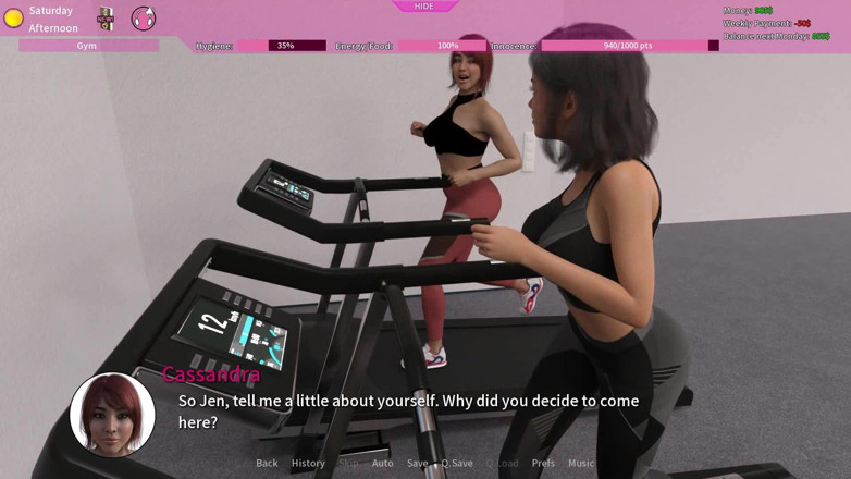 Dirty GamesXxX: Poros atau Cash: Dua Gadis Hot Lagi Olahraga di Gym -...