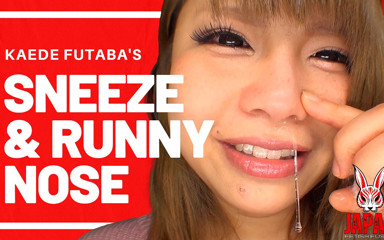 Japan Fetish Fusion: Pemerhatian hidung Kaede Futaba - Sneeze dan Runny Nose