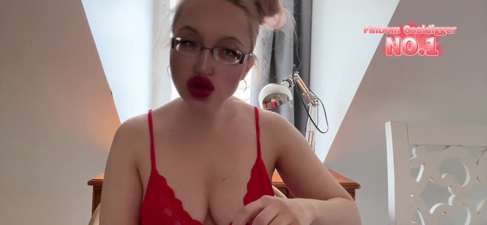 FinDom Goaldigger: Tapette, rouge à lèvres, salope