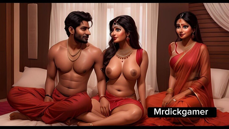 Mr dick gamez: Awek kampung India berkongkek curang, seks panas teman wanita desi...