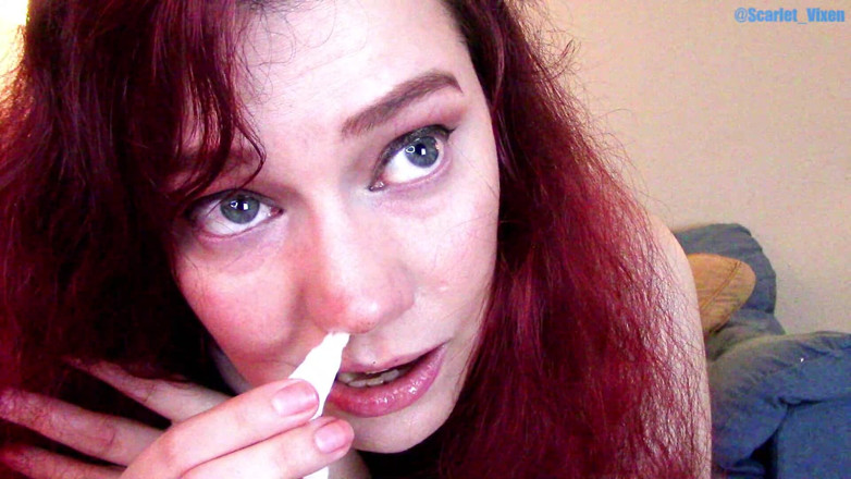 Scarlet Vixen: Experimento de sneeze fail-blooper - especias y cosquillas en tejido