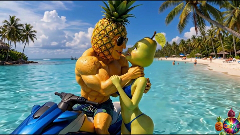 Caitlynvx: Episode 4 - Cute Pineapple Girl and Sweet Avocado Man Sharing Gentle...