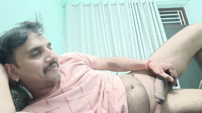 Rajasthani-old-lover: Polisi India petugas ayah tiri mandi dan pertunjukan masterbation