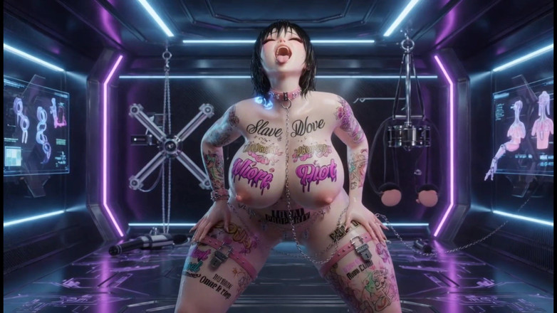 Stories&Anime: Lira Loyal Slave - futurystyczna high-tech BDSM Training Chamber 3D Hentai