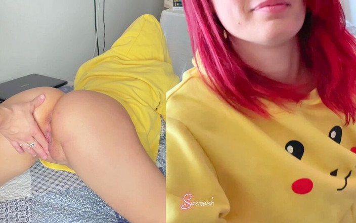 Sincroniah: Pikachu 후디의 배다른 여동생이 그녀의 게임을 도와줘서 날 불면 해줘
