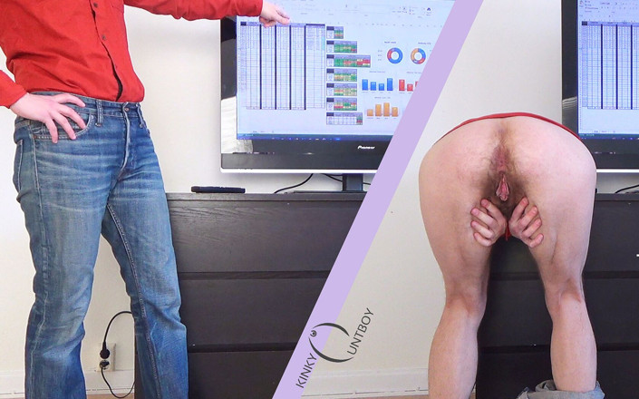 FTM Kinky cuntboy: Șeful trebuie să se fută în pizdă