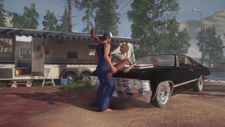 Wraith ward: Chica follada en una Empala Chevy: porno 3D