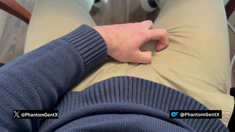 PhantomGentX: Muskulöser Deutscher Daddy im Anzug nach Feierabend – geiler Wichs mit...