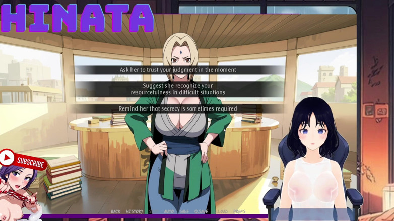 Hinata Queen: Shinbi Secrets parte 9. Eu espio Tsunade em Seu Escritório Hokage