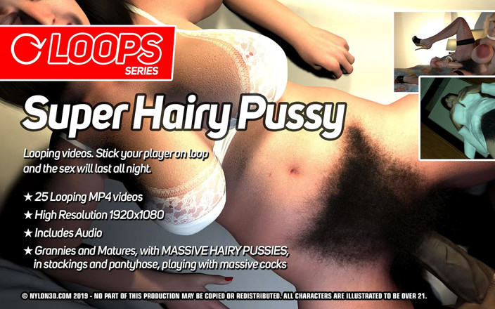N3D animation: Super peludo coño loops