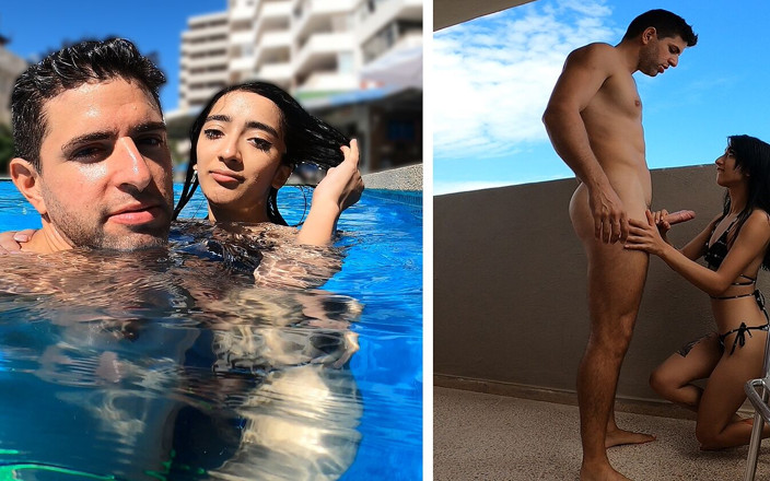 Antonio Mallorca: アルゼンチンの痴女がプールからナンパされ、ホテルの部屋で犯される