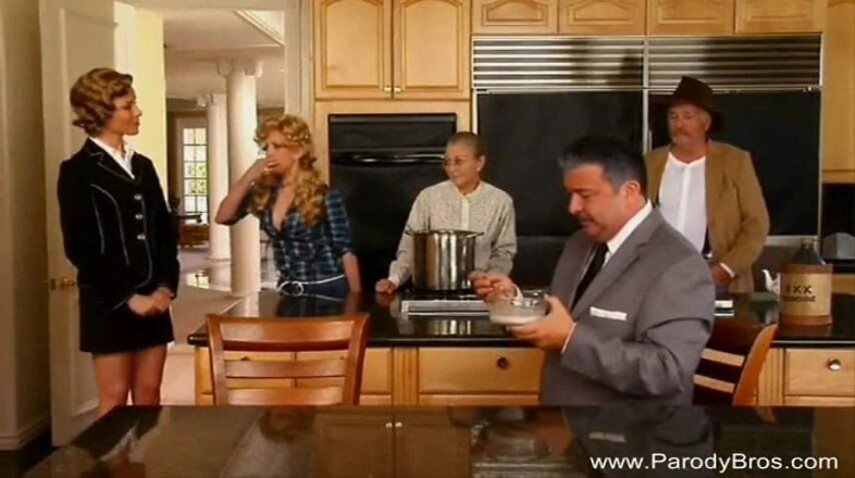 Parody Bros: Si blonde cantik dan si rambut coklat berkongsi zakar lelaki...