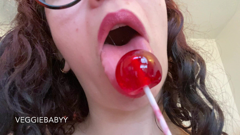 Veggiebabyy: Lolipop oral fiksasi resolusi 4k - close