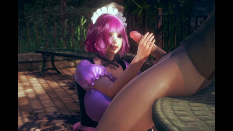 Games looper sex: Kokoro, femme de ménage, branlette et creampie - animation