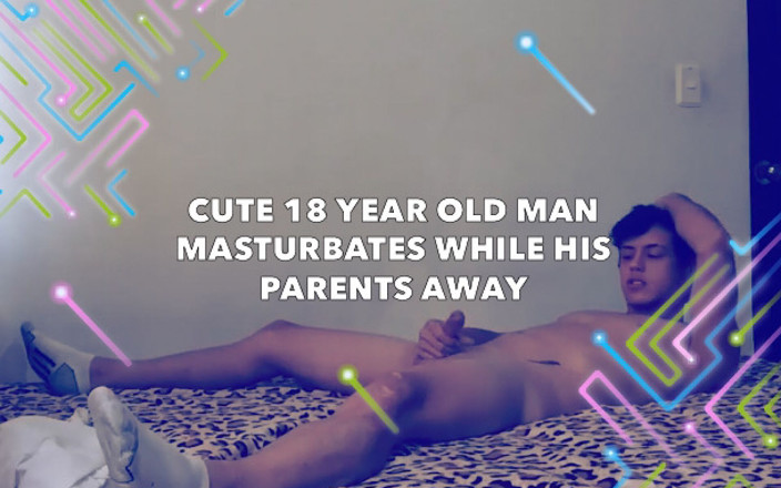 Evan pervert: Un joli homme de 18 ans se masturbe pendant que ses...