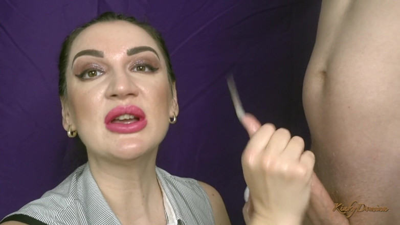 KinkyDomina: Супер камшот, довгі нігті на шпильці, дрочка руками