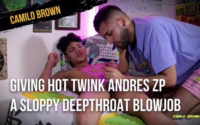 Camilo Brown: Je lui taille une pipe en gorge profonde jusqu'à ce...