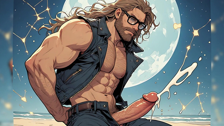 Erotic Man: Plaja de noapte Hunks Frumos (Ai)