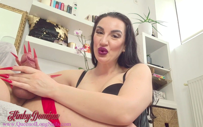 KinkyDomina: Compilation di sborrate con unghie lunghe sega e sborrate 1