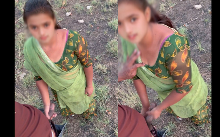 Fuckkkker: Village bhabhi follada por Daver en al aire libre selva...