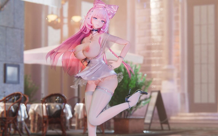 MikuMotion: [mmd] Lingyuan - Chose Confortable Chaîne de lait minijupe serrée, anneaux...
