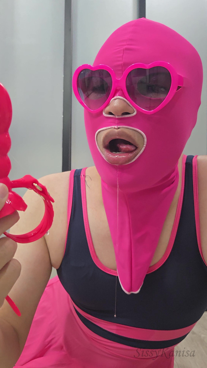 SissyKanisa: Sissy Kanisa Rose Usta Gag Dildo Głębokie Gardło