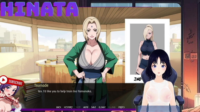 Hinata Queen: Shinbi Secrets část 9. Špehuji Tsunade v její kanceláři