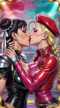 Street Fighter Babes Kissing
