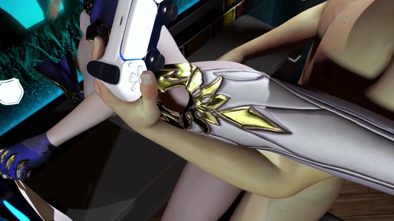 X Hentai: Garota linda vem do filme de TV - animação 3D