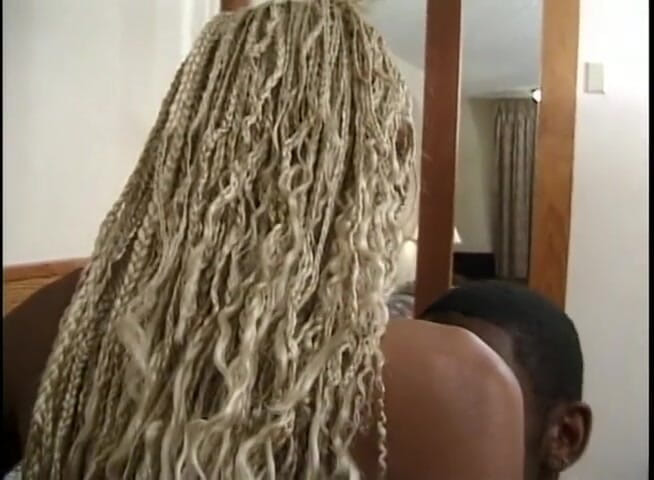 CBD Media Interracial: Gorgeous blonde ebony sucks and gets rough sex by hot...