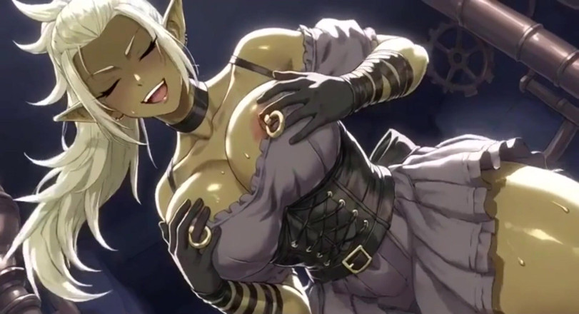 Hot girl dancing: Anime, beaux seins orques mignons, animation ai